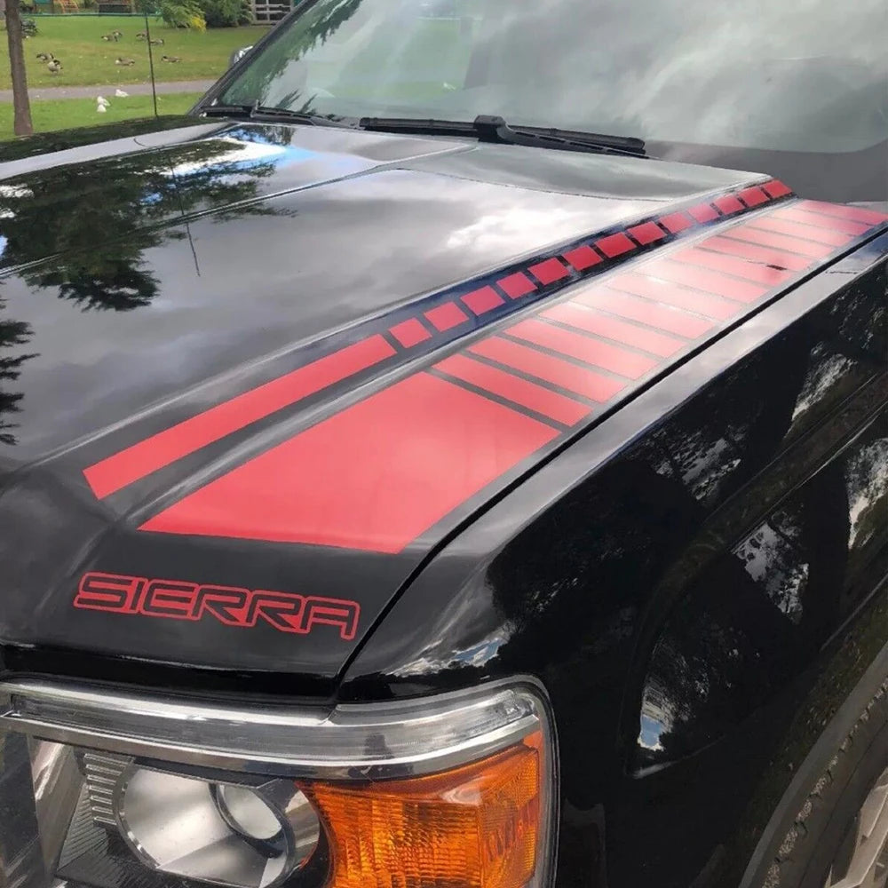GMC Sierra Racing Hood Stripe Decal – Pro Vinyl Graphic