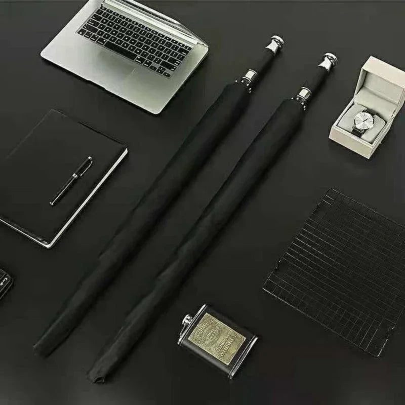 Paraguas automático de lujo para coche: mango extra largo, resistente a la lluvia y al sol.