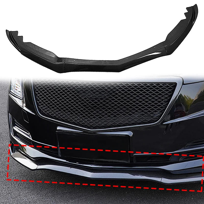Carbon Fiber Front Lip Trim for Cadillac ATS 2015-2018
