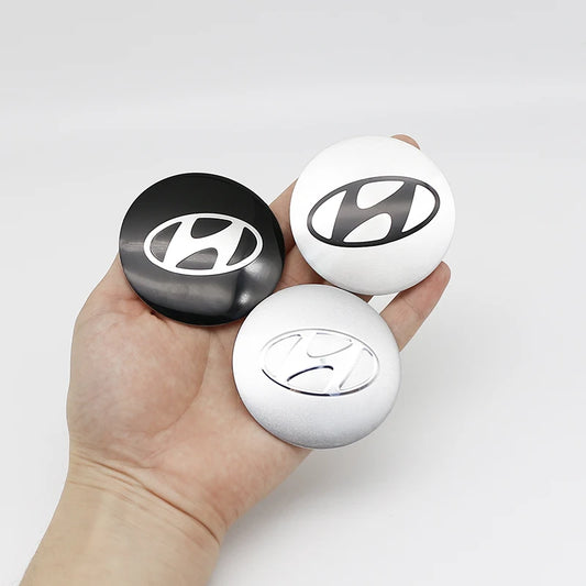 4Pcs Hyundai Wheel Hub Caps 56/60/65mm (2.02/2.36/2.56imch)