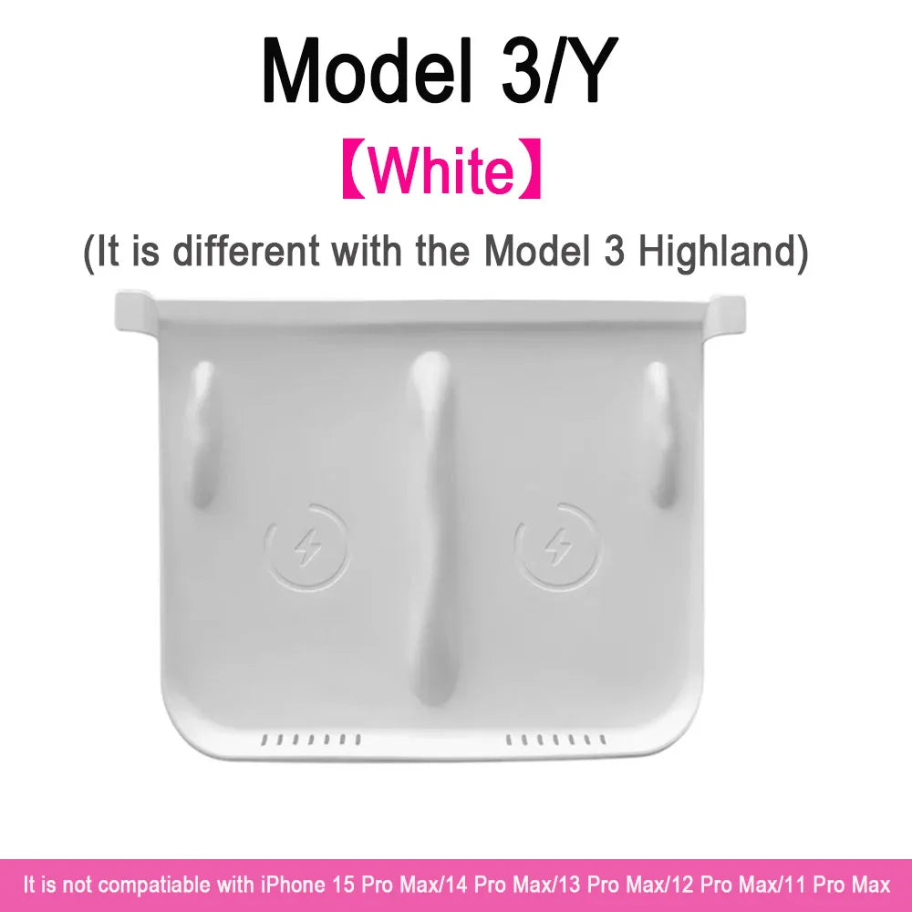 Wireless Charger Pad for Tesla 3/Y/S/X 2022-2024