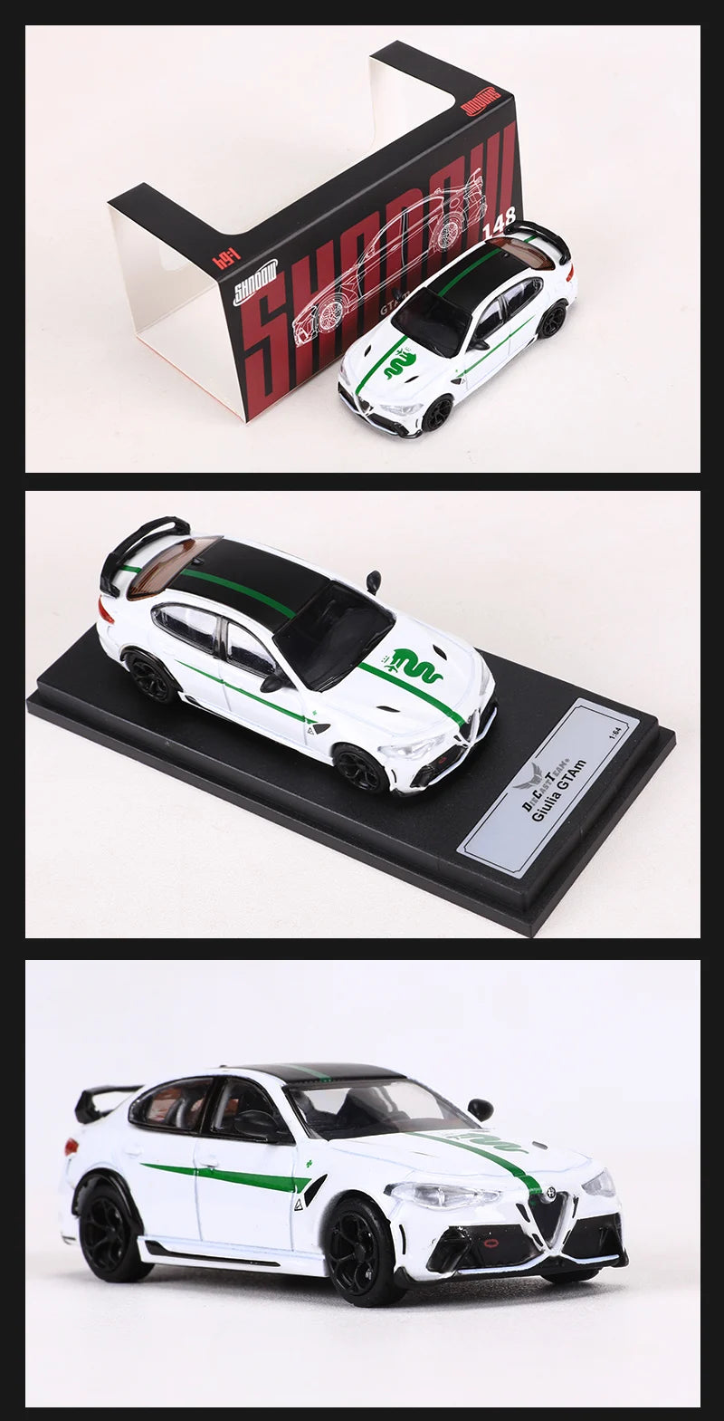 Alfa Romeo Giulia GTAm, maqueta de aleación DCT 1:64 – Pro Detail