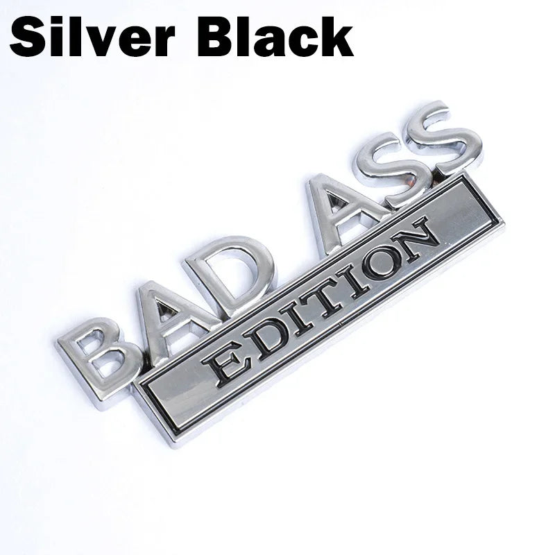 BAD ASS Edition 3D Fender Badge Emblem for Car/Truck/Moto silver black – Car Accessories | MotorWorld Marketplace