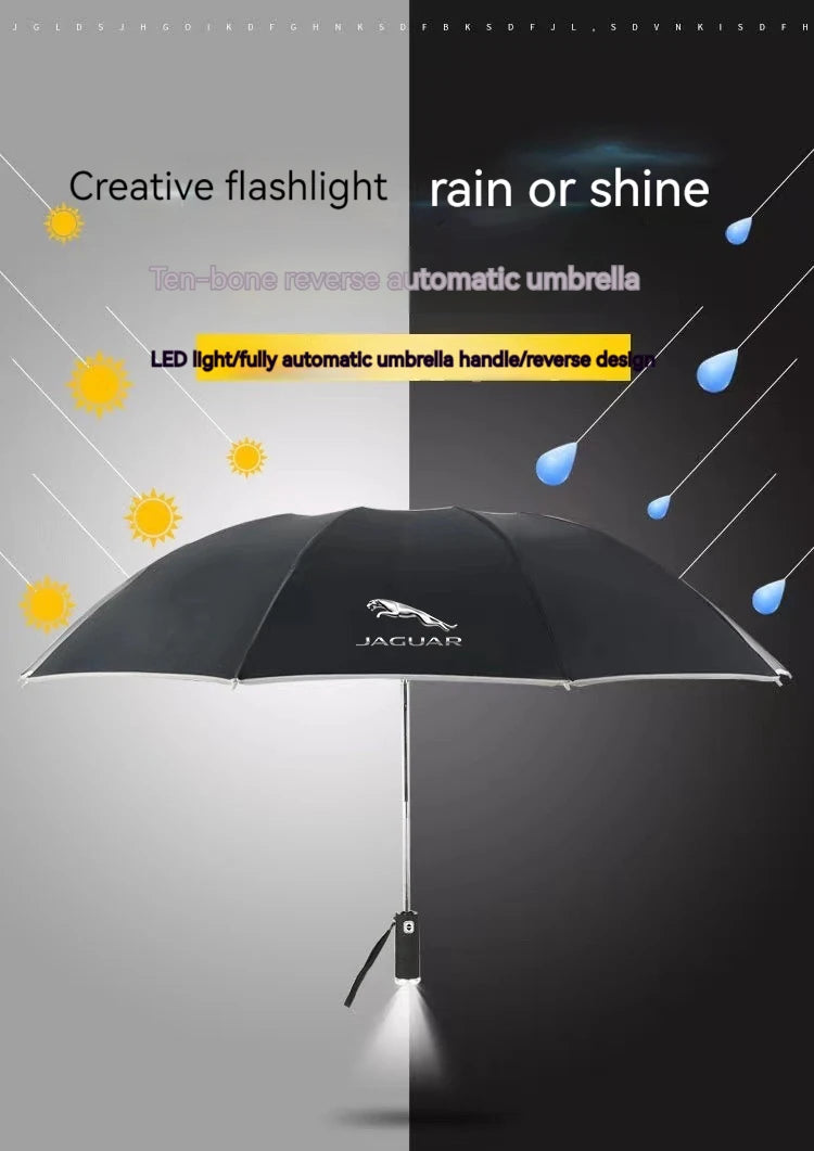 Jaguar Auto Sunshade Umbrella Reflective