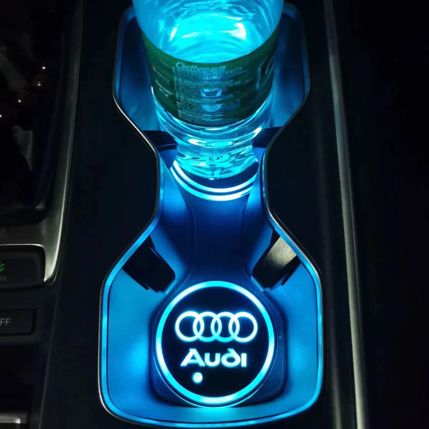 LED Cup Holder Coaster Lights for Audi A1-A8 Q Series S RS