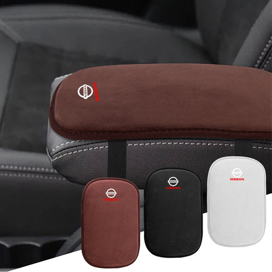 Premium Suede Armrest Mat for Nissan Qashqai, Trail, Juke