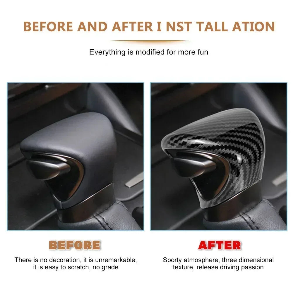 ABS Carbon Fiber Gear Knob Trim for Lexus