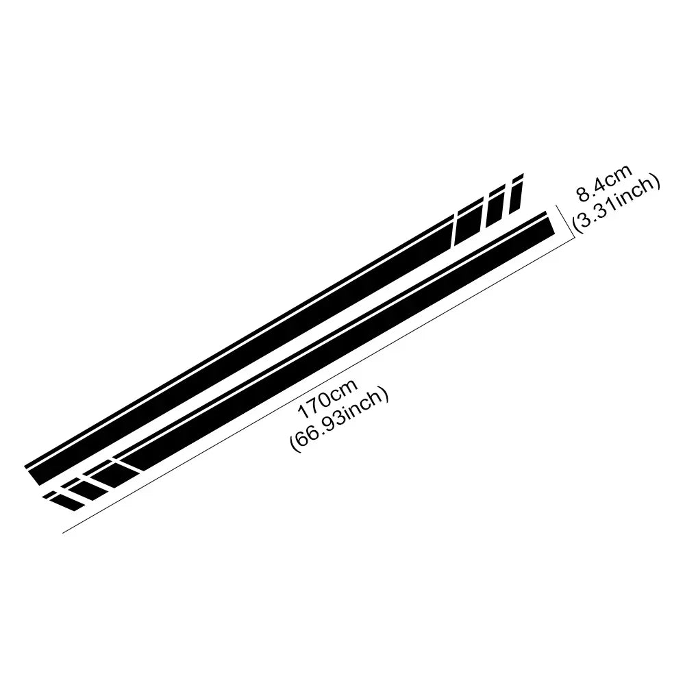 2PCS Racing Side Stickers for VW Polo 6R/6C/9N2/9J GTI