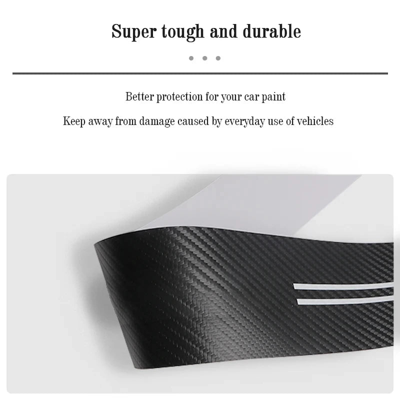VW Carbon Fiber Door Sill Scuff Plate Stickers 1/4/5Pcs