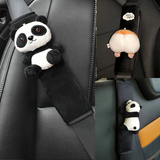 Bonita funda para cinturón de seguridad de coche con dibujos de animales para niños