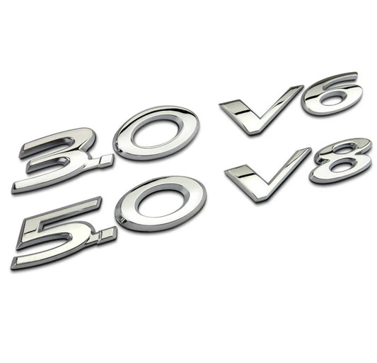 Jaguar V6 3.0 V8 5.0 Fender Emblem Badge Trunk Decal