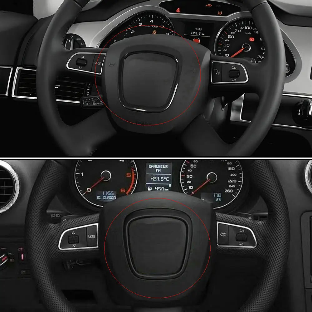 Audi Steering Wheel Logo Frame Trim | A4 A6 Q5 Q7 S3 A5 1Pc