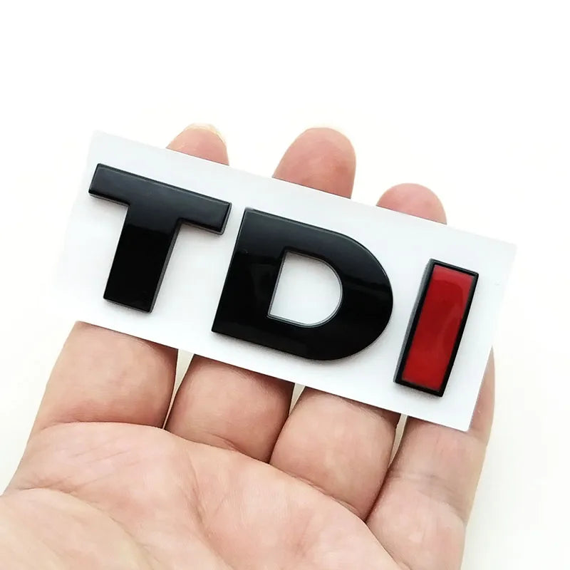 3D ABS Black TDI Emblem Badge for VW Golf Polo Passat