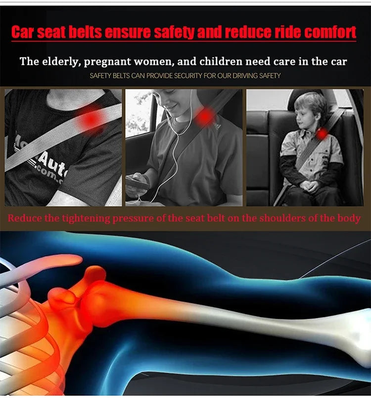 Ford STLine ST Cowhide Leather Seat Belt Cover – Premium Protector