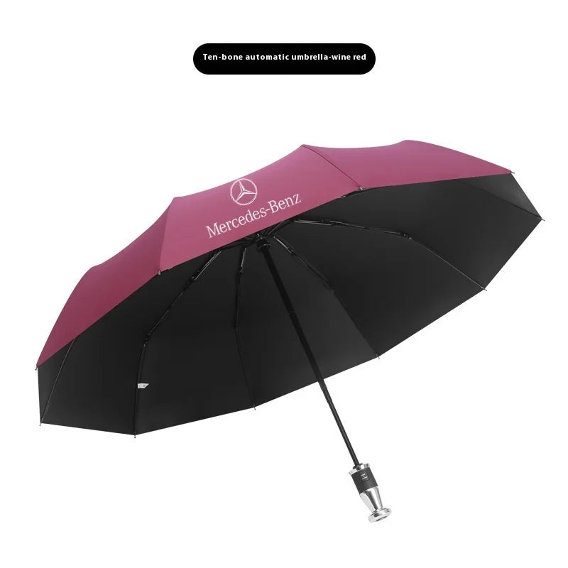 Mercedes-Benz Auto Sunshade Umbrella | Windproof & Folding