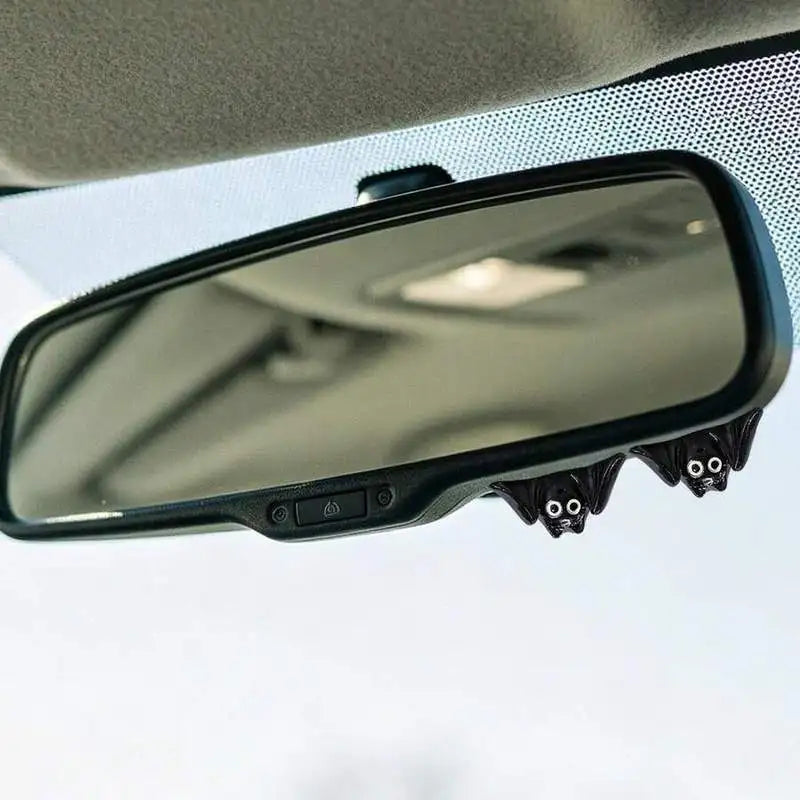 3pcs Bat Car Mirror & Dashboard Decor – Halloween Interior Set – Car Accessories | MotorWorld Marketplace