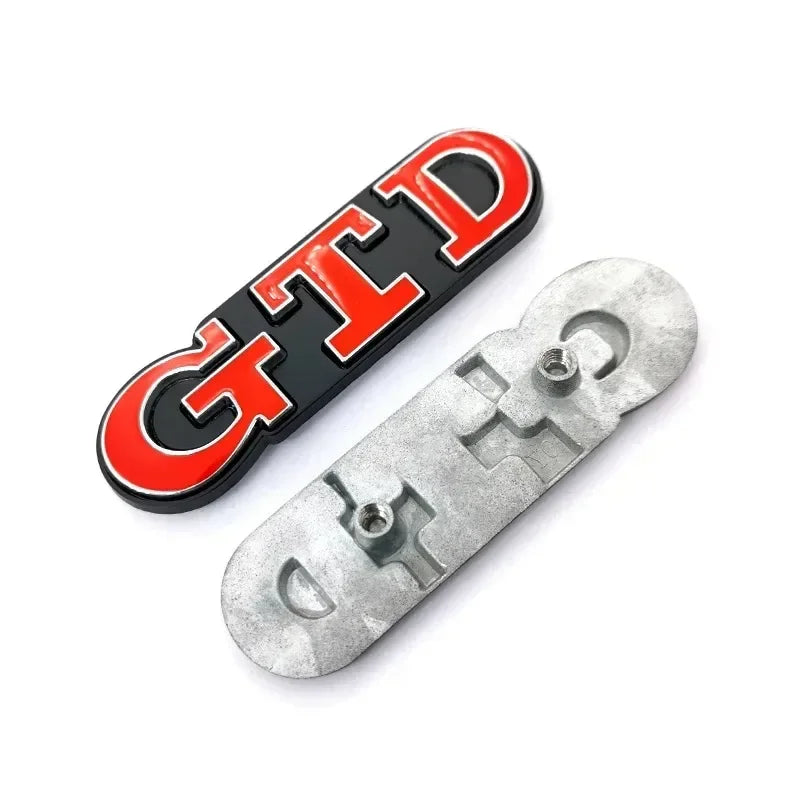 3D Metal GTD Emblem Badge for VW Polo Golf MK4-8 Grill/Trunk