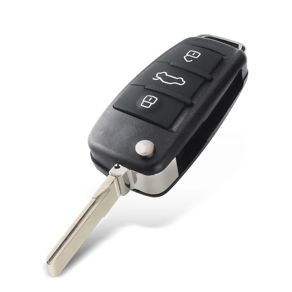 KEYYOU Flip Remote Key Case for Audi A2 A3 A4 A6 A8 Q7 TT