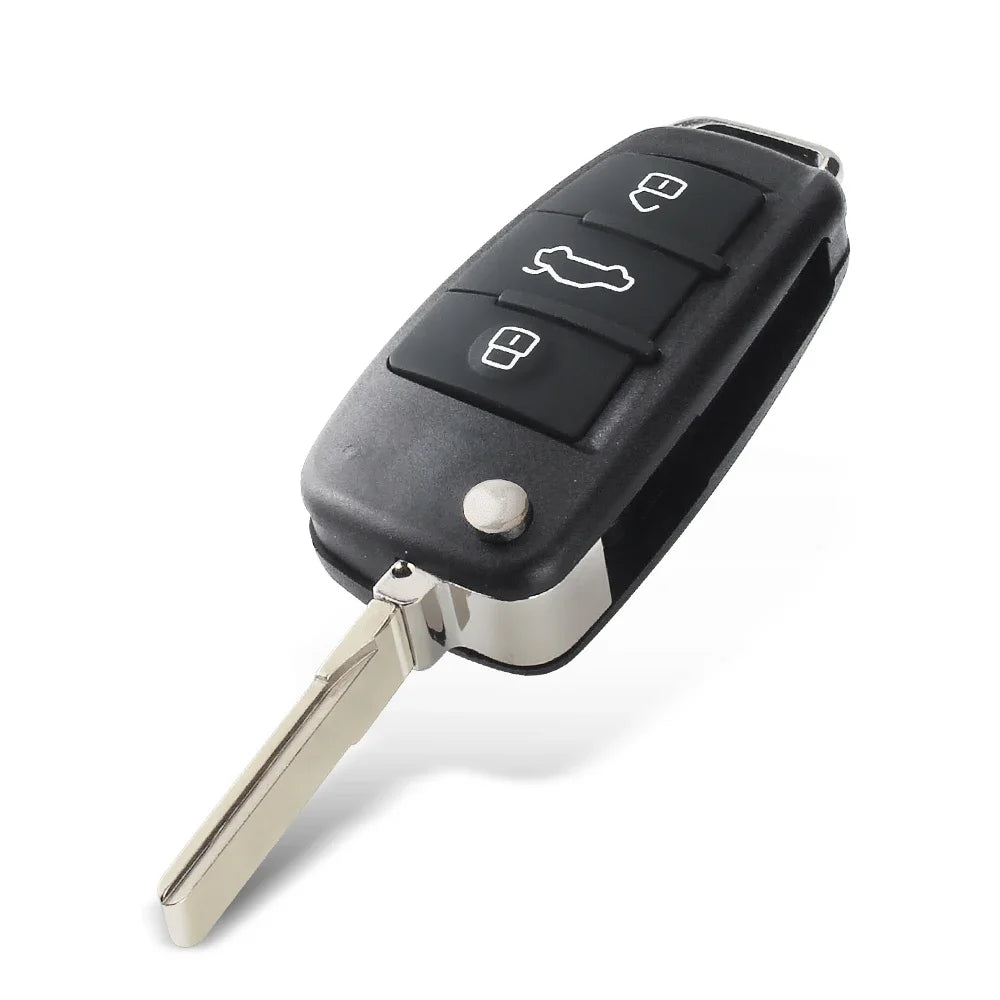 KEYYOU Flip Remote Key Case for Audi A2 A3 A4 A6 A8 Q7 TT