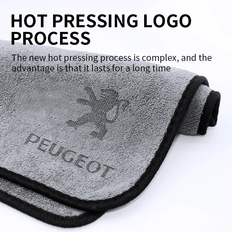 Premium Microfiber Emblem Towel for Peugeot