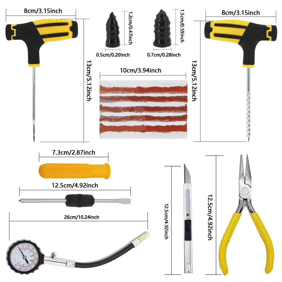 Kit de réparation de crevaison de pneu