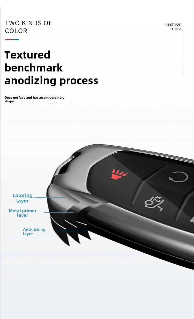 Premium Shell Buckle Key Case for Cadillac ATSL XT5 XT4 CT5