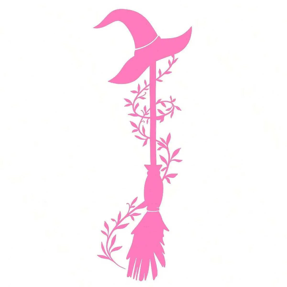 Witch Broom Car Stickers – Halloween Auto & Home Decor Pink – Car Accessories | MotorWorld Marketplace