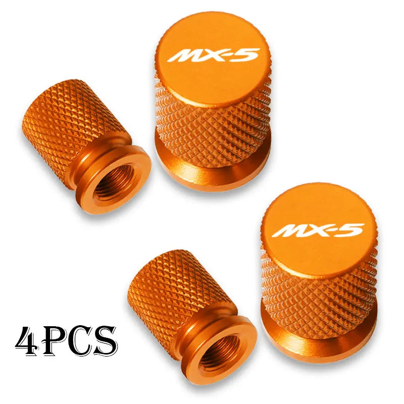 Mazda Valve Stem Caps Waterproof Dustproof Set