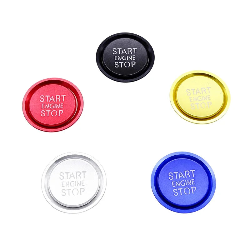 Premium Engine Start Stop Button Ring Cap for Audi, Alloy