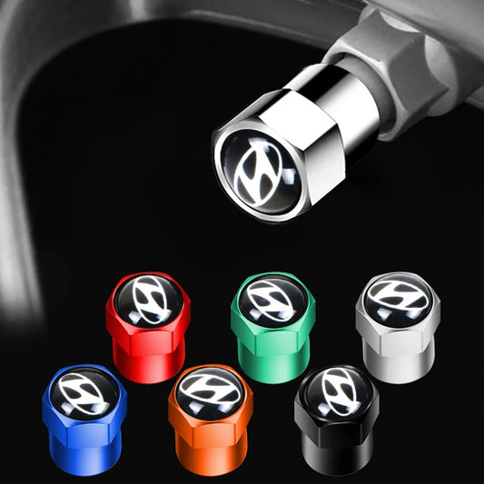 4Pcs Tire Valve Dust Caps for Hyundai