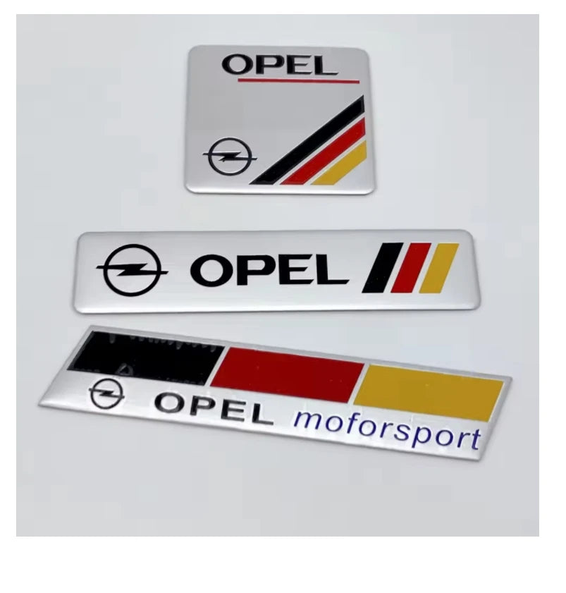 Opel Aluminum Badge Decal – Pro Auto Accessory