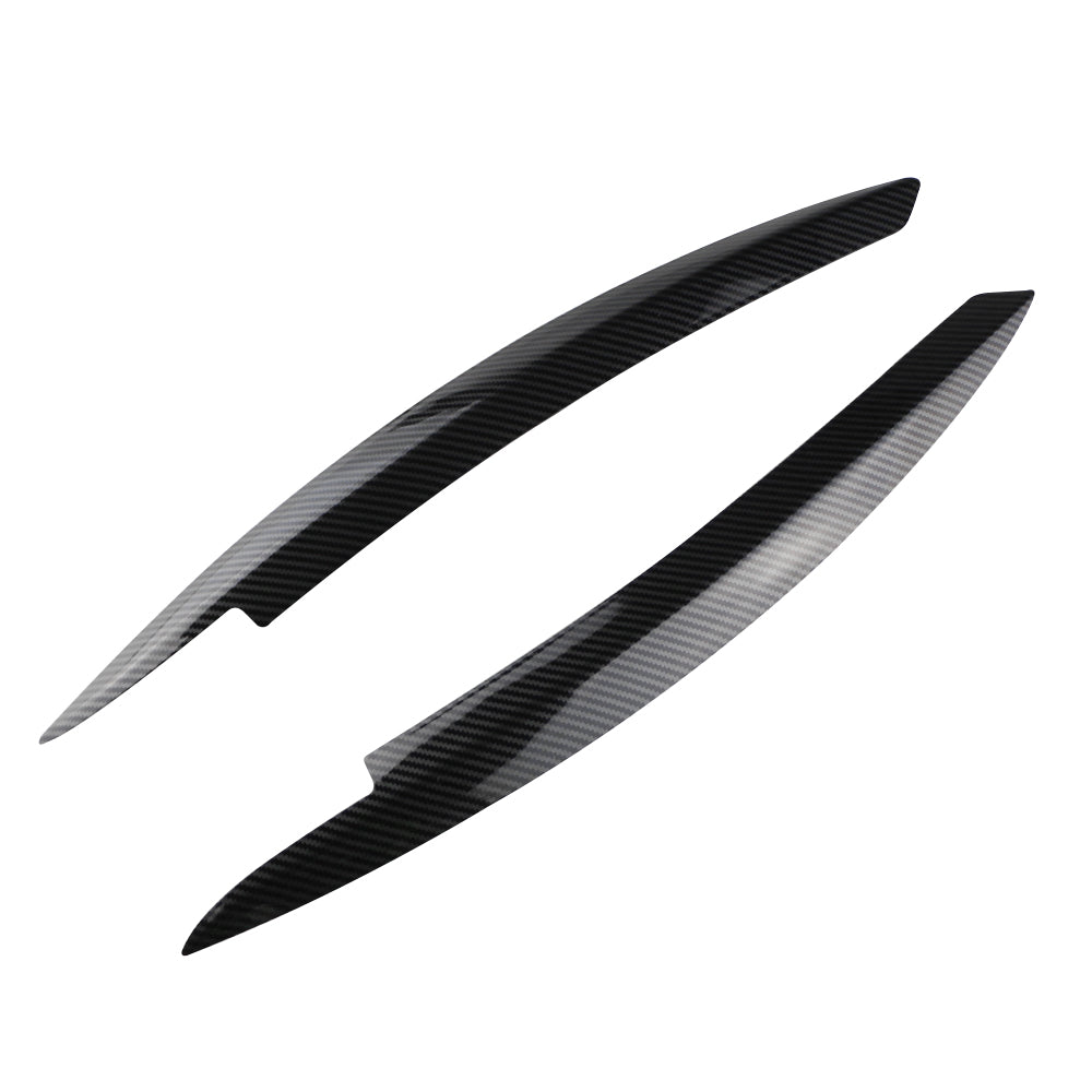 2Pcs Headlight Eyebrow Trim for VW Golf 2008-2013