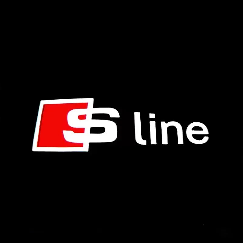 2 luces LED para puerta de coche con logotipo para Audi