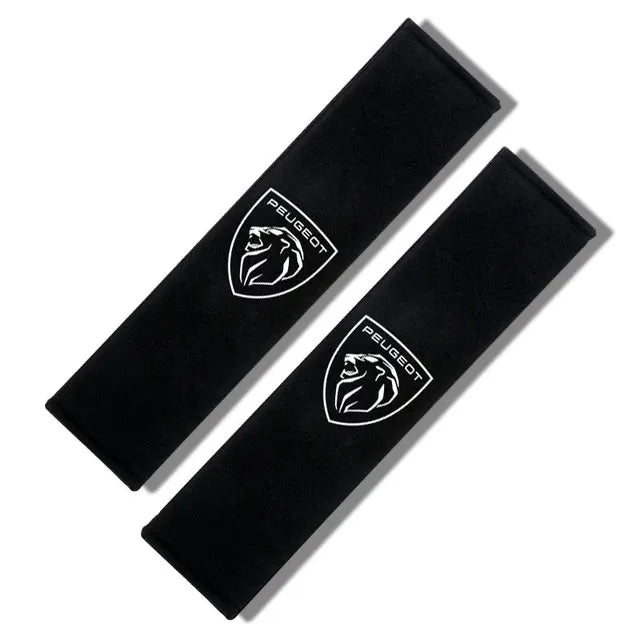 2PCS Seat Belt Shoulder Pads for Peugeot