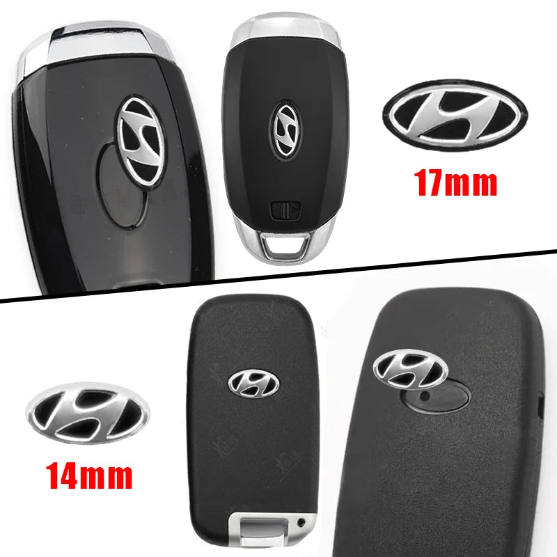 5Pcs 3D Aluminum Key Emblem Decal Set for Top Car Brands