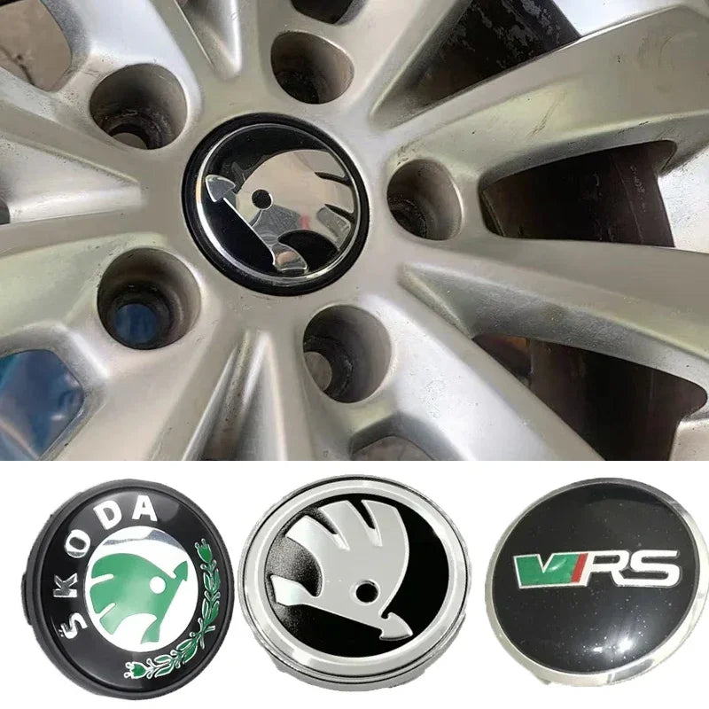Skoda Wheel Center Hub Caps Logo – All Models