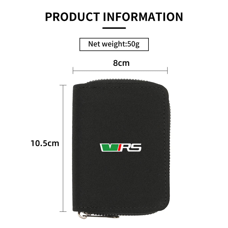 Skoda VRS Coin Card Zip Wallet – Secure Auto Storage Pouch