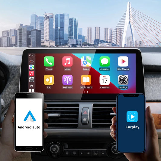 Sistema Android 2024 de 12,3 pulgadas con CarPlay inalámbrico para BMW X5/X6 - Navegación GPS