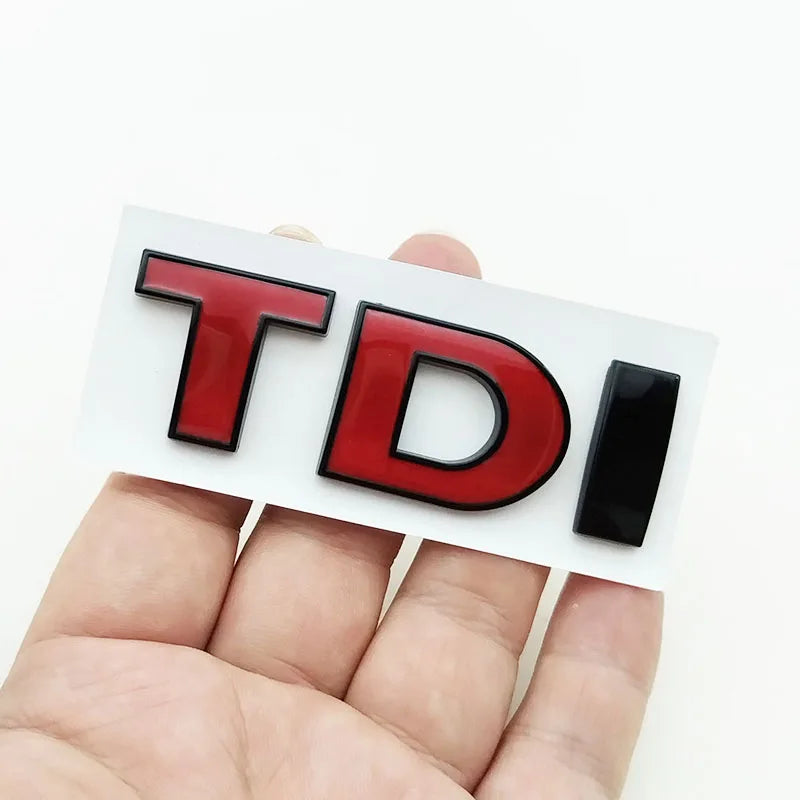 3D ABS Black TDI Emblem Badge for VW Golf Polo Passat