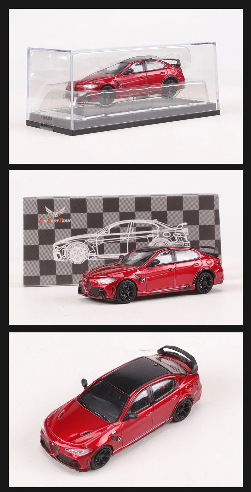 Alfa Romeo Giulia GTAm, maqueta de aleación DCT 1:64 – Pro Detail