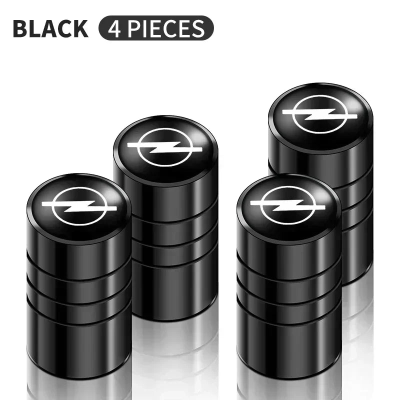 4Pcs Aluminum Valve Caps for Opel
