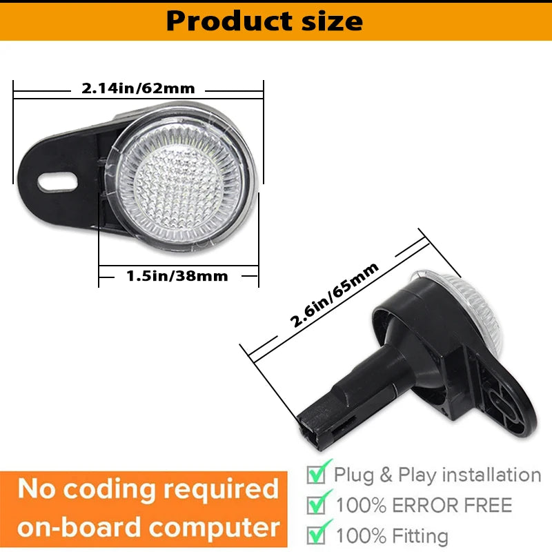 Éclairage intérieur à LED pour Jeep et Ram - Lot de 2