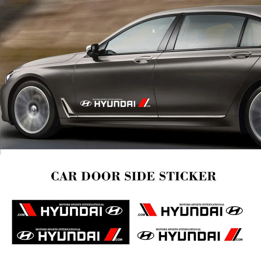 2pcs Sport Side Stripe Stickers for Hyundai