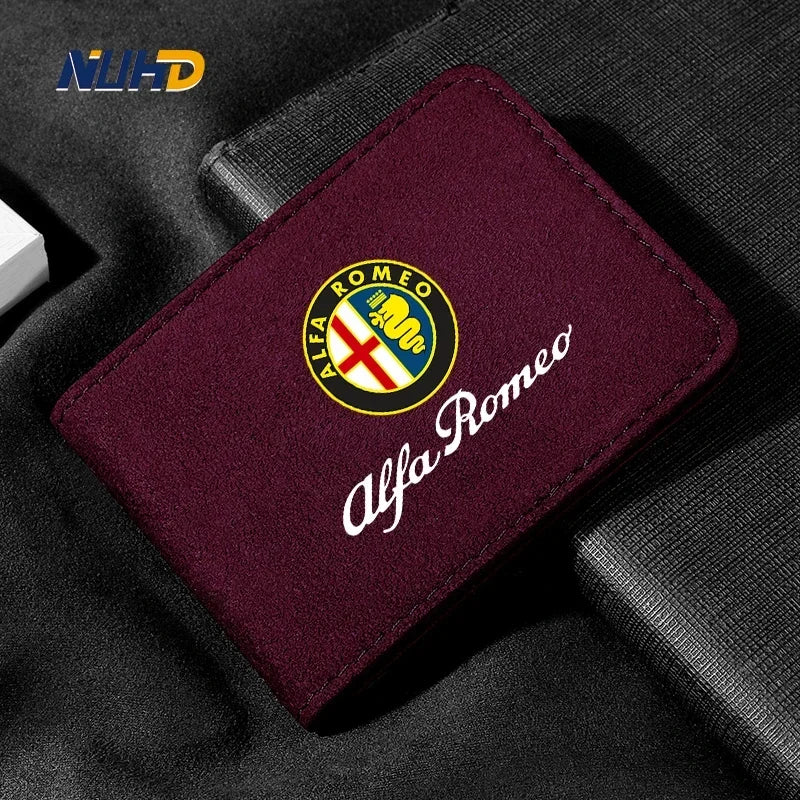 Premium Suede License Holder for Alfa Romeo Giulia & More