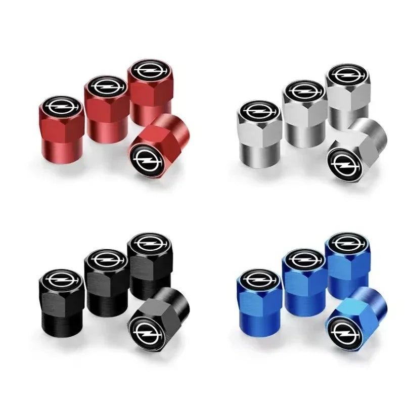 4pcs Opel Emblem Valve Caps Set
