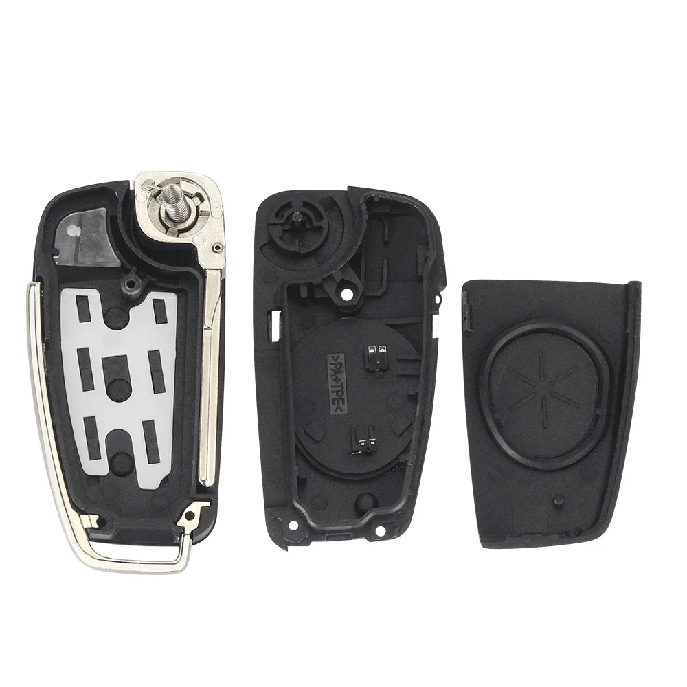 KEYYOU Flip Remote Key Case for Audi A2 A3 A4 A6 A8 Q7 TT