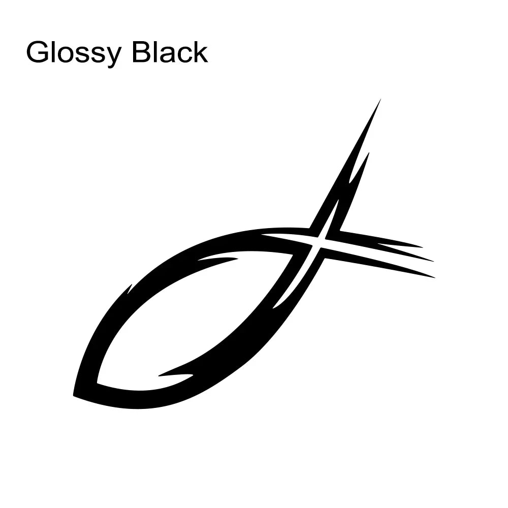 Christian Fish Tribal Vinyl Decal – Pro Auto Accessory