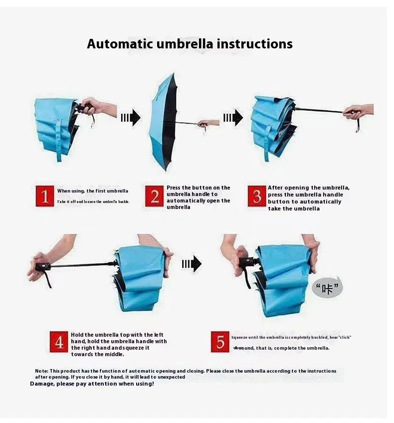 Mercedes-Benz Auto Sunshade Umbrella | Windproof & Folding