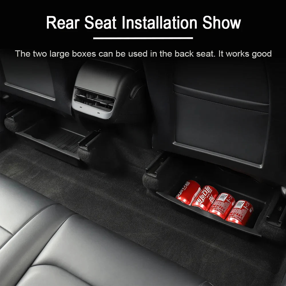 Tesla Model Y Juniper 2025 Under Seat Storage Organizer Box