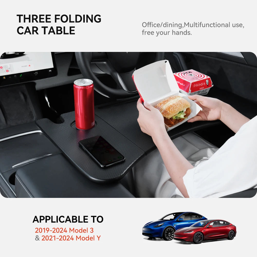 Tesla Model X/S/3/Y 2018-2025 Steering Wheel Desk Tray